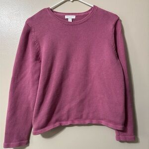 Vintage Charter Club 100% Cotton Sweater. Beautiful Rose color